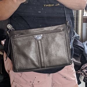 All leather Brighton cross body bag